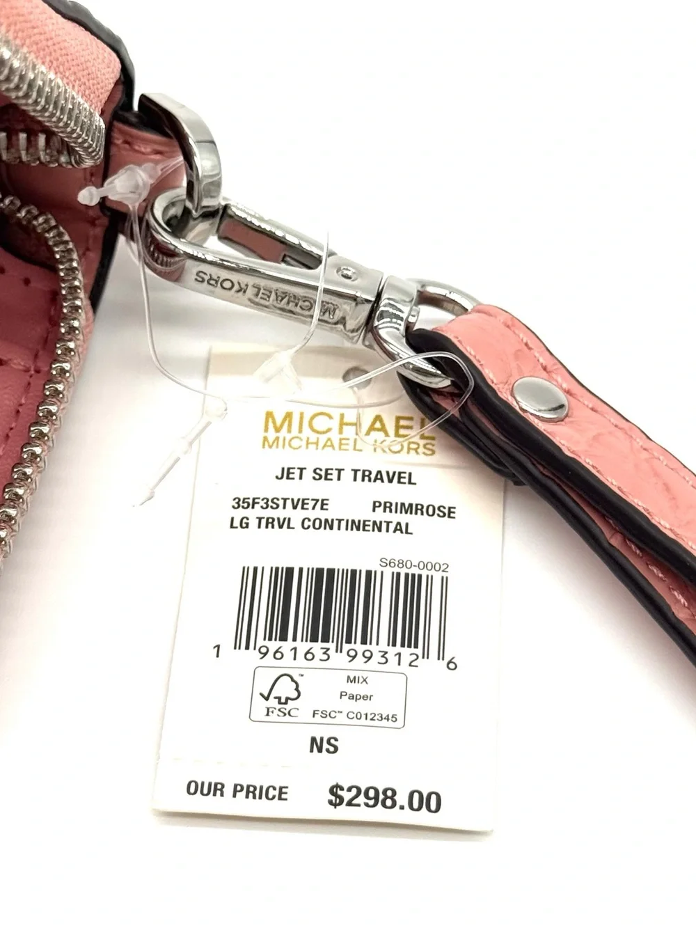 Michael Kors Travel Large Leather Continental Wallet - Primrose